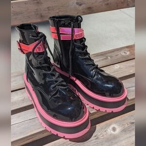 Demonia Slacker-52 Neon Pink Size 12